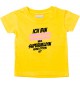 Kinder T-Shirt  Ich bin Schwester weil Superheldin keine Option ist gelb, 0-6 Monate