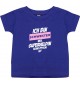 Kinder T-Shirt  Ich bin Schwester weil Superheldin keine Option ist lila, 0-6 Monate