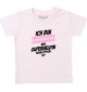 Kinder T-Shirt  Ich bin Schwester weil Superheldin keine Option ist rosa, 0-6 Monate
