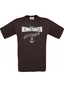 Männer-Shirt Heimathafen Göttingen  kult, braun, Größe L
