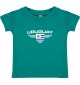 Baby Kinder-Shirt Uruguay, Wappen mit Wunschnamen und Wunschnummer Land, Länder, jade, 0-6 Monate