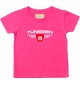 Baby Kinder-Shirt Tunesien, Wappen mit Wunschnamen und Wunschnummer Land, Länder, pink, 0-6 Monate