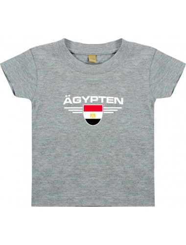 Baby Kinder-Shirt Ägypten, Wappen mit Wunschnamen und Wunschnummer Land, Länder