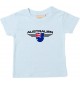 Baby Kinder-Shirt Australien, Wappen mit Wunschnamen und Wunschnummer Land, Länder, hellblau, 0-6 Monate