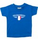 Baby Kinder-Shirt Frankreich, Wappen mit Wunschnamen und Wunschnummer Land, Länder, royal, 0-6 Monate