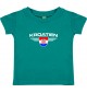 Baby Kinder-Shirt Kroatien, Wappen mit Wunschnamen und Wunschnummer Land, Länder, jade, 0-6 Monate
