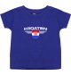 Baby Kinder-Shirt Kroatien, Wappen mit Wunschnamen und Wunschnummer Land, Länder, lila, 0-6 Monate