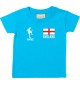 Kinder T-Shirt Fussballshirt England mit Ihrem Wunschnamen bedruckt,