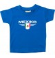 Baby Kinder-Shirt Mexiko, Wappen mit Wunschnamen und Wunschnummer Land, Länder, royal, 0-6 Monate