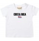 Baby Kids T-Shirt Fußball Ländershirt Costa Rica, weiss, 0-6 Monate