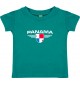 Baby Kinder-Shirt Panama, Wappen mit Wunschnamen und Wunschnummer Land, Länder, jade, 0-6 Monate