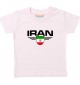 Baby Kinder-Shirt Iran, Wappen mit Wunschnamen und Wunschnummer Land, Länder