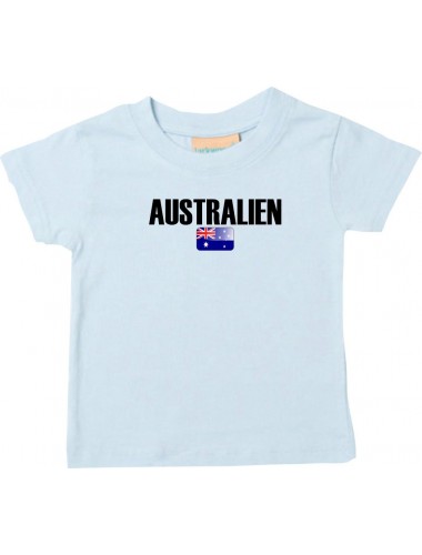 Baby Kids T-Shirt Fußball Ländershirt Australien, hellblau, 0-6 Monate