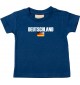 Baby Kids T-Shirt Fußball Ländershirt Deutschland, navy, 0-6 Monate