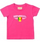 Baby Kinder-Shirt Senegal, Wappen mit Wunschnamen und Wunschnummer Land, Länder, pink, 0-6 Monate