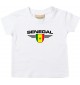 Baby Kinder-Shirt Senegal, Wappen mit Wunschnamen und Wunschnummer Land, Länder, weiss, 0-6 Monate