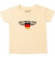Baby Kinder-Shirt Deutschland, Wappen mit Wunschnamen und Wunschnummer Land, Länder, hellgelb, 0-6 Monate