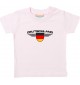 Baby Kinder-Shirt Deutschland, Wappen mit Wunschnamen und Wunschnummer Land, Länder, rosa, 0-6 Monate