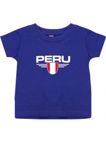 Baby Kinder-Shirt Peru, Wappen, Land, Länder