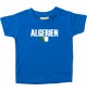 Baby Kids T-Shirt Fußball Ländershirt Algerien, royal, 0-6 Monate