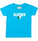 Baby Kids T-Shirt Fußball Ländershirt Algerien, tuerkis, 0-6 Monate
