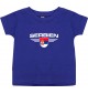 Baby Kinder-Shirt Serbien, Wappen mit Wunschnamen und Wunschnummer Land, Länder, lila, 0-6 Monate