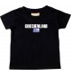 Baby Kids T-Shirt Fußball Ländershirt Griechenland, schwarz, 0-6 Monate
