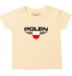 Baby Kinder-Shirt Polen, Wappen mit Wunschnamen und Wunschnummer Land, Länder