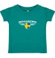 Baby Kinder-Shirt Schweden, Wappen mit Wunschnamen und Wunschnummer Land, Länder, jade, 0-6 Monate