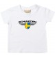 Baby Kinder-Shirt Schweden, Wappen mit Wunschnamen und Wunschnummer Land, Länder, weiss, 0-6 Monate