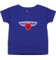 Baby Kinder-Shirt Marokko, Wappen mit Wunschnamen und Wunschnummer Land, Länder, lila, 0-6 Monate