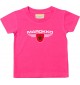 Baby Kinder-Shirt Marokko, Wappen mit Wunschnamen und Wunschnummer Land, Länder, pink, 0-6 Monate