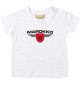 Baby Kinder-Shirt Marokko, Wappen mit Wunschnamen und Wunschnummer Land, Länder, weiss, 0-6 Monate