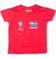 Kinder T-Shirt Fussballshirt Uruguay mit Ihrem Wunschnamen bedruckt, rot, 0-6 Monate