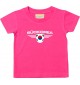 Baby Kinder-Shirt Südkorea, Wappen mit Wunschnamen und Wunschnummer Land, Länder, pink, 0-6 Monate