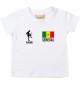 Kinder T-Shirt Fussballshirt Senegal mit Ihrem Wunschnamen bedruckt, weiss, 0-6 Monate