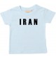 Baby Kids T-Shirt Fußball Ländershirt Iran, hellblau, 0-6 Monate