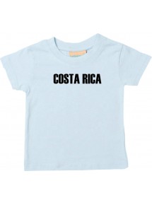 Baby Kids T-Shirt Fußball Ländershirt Costa Rica, hellblau, 0-6 Monate