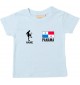 Kinder T-Shirt Fussballshirt Panama mit Ihrem Wunschnamen bedruckt, hellblau, 0-6 Monate