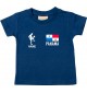 Kinder T-Shirt Fussballshirt Panama mit Ihrem Wunschnamen bedruckt, navy, 0-6 Monate