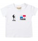 Kinder T-Shirt Fussballshirt Panama mit Ihrem Wunschnamen bedruckt, weiss, 0-6 Monate