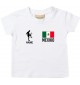 Kinder T-Shirt Fussballshirt Mexiko mit Ihrem Wunschnamen bedruckt, weiss, 0-6 Monate