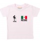 Kinder T-Shirt Fussballshirt Mexiko mit Ihrem Wunschnamen bedruckt, rosa, 0-6 Monate