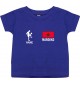 Kinder T-Shirt Fussballshirt Marokko mit Ihrem Wunschnamen bedruckt, lila, 0-6 Monate