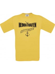 Männer-Shirt Heimathafen Göttingen  kult, gelb, Größe L
