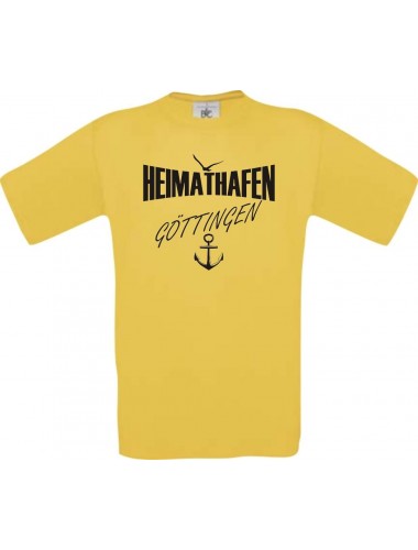 Männer-Shirt Heimathafen Göttingen  kult, gelb, Größe L