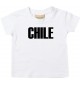 Baby Kids T-Shirt Fußball Ländershirt Chile, weiss, 0-6 Monate