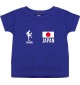 Kinder T-Shirt Fussballshirt Japan mit Ihrem Wunschnamen bedruckt, lila, 0-6 Monate