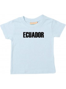 Baby Kids T-Shirt Fußball Ländershirt Ecuador, hellblau, 0-6 Monate