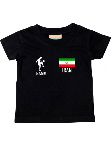 Kinder T-Shirt Fussballshirt Iran mit Ihrem Wunschnamen bedruckt,